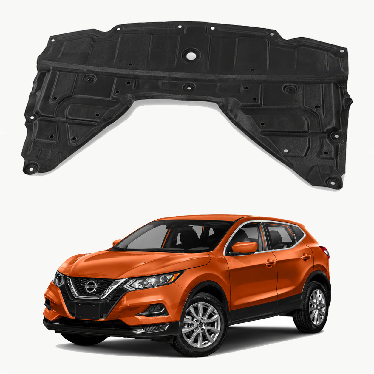 AutoCore Parts Front Engine Splash Shield Under Cover Compatible with 2014-2020 Nissan Rogue | SUV | Direct Replacement | NI1228150 | 758924BA0A