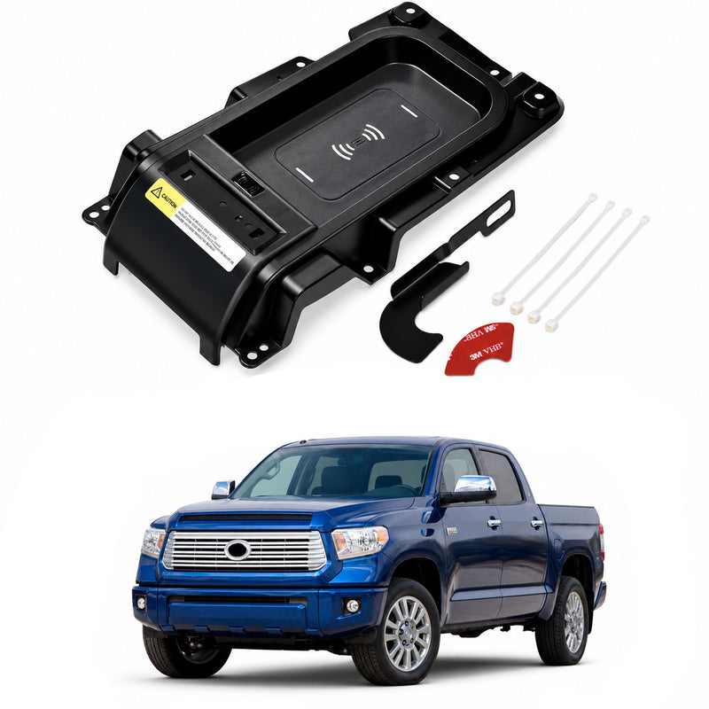 AutoCore Parts Center Console Wireless Charging Tray Console W/Harness Compatible with 2014-2020 Toyota Tundra | Direct Replacement | 0001634506 00016-34506