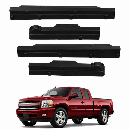 AutoCore Parts Fleetside Bed Rocker Panels Fit for 2007-2014 Compatible with Chevrolet Silverado | GMC Sierra Truck 6.5ft Panel Protector Guard Cover