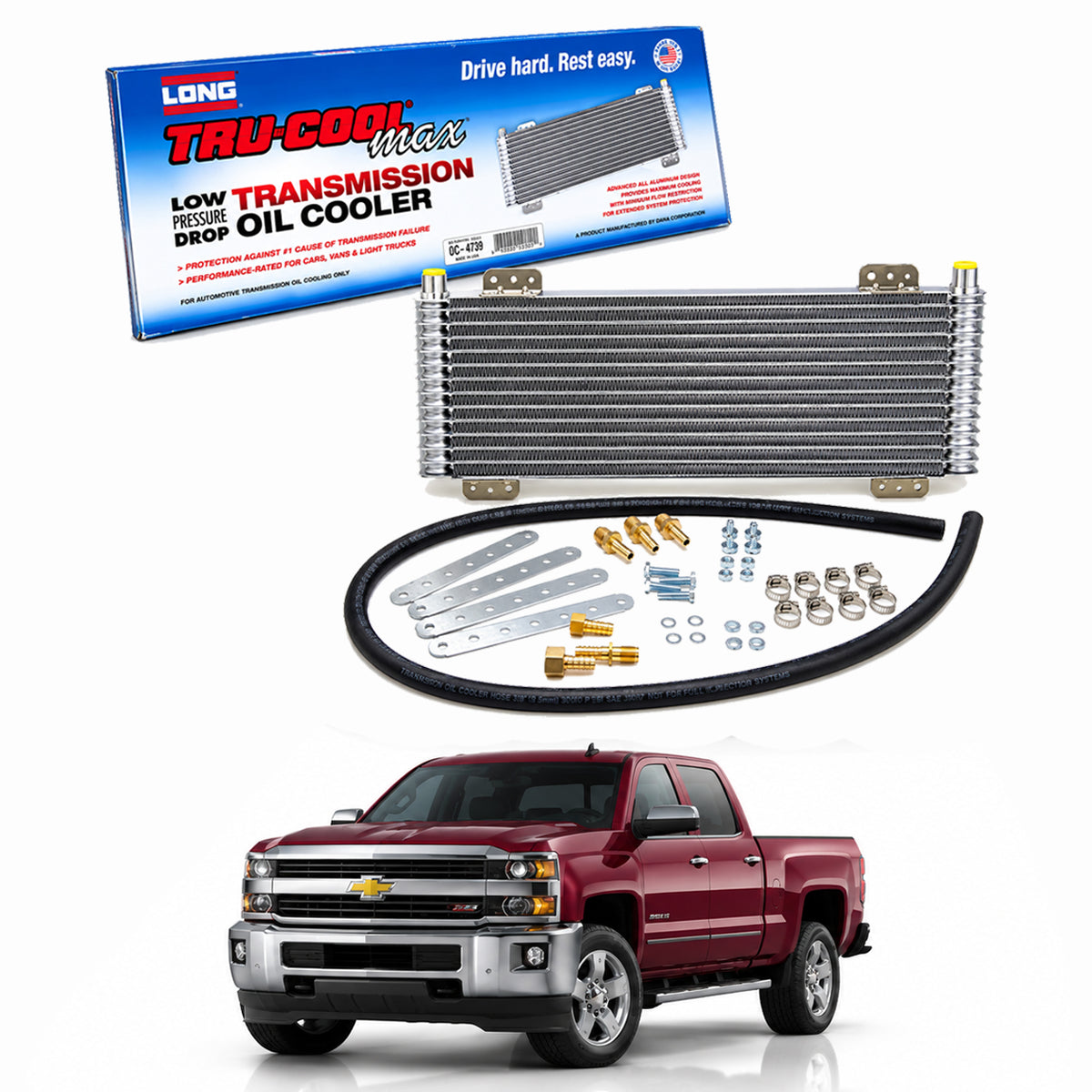 Tru-Cool Max 40,000 GVW Transmission Oil Cooler Low Pressure Drop OC-4739-1 LPD 47391 LPD47391 OC47391 LPD-4739-1