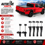 AutoCore Parts 4PCS Universal Replace Parts Fit for Hard | Soft Folding Tonneau Cover Rear Clamps