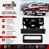 AutoCore Parts Tailgate Handle and Bezel Textured Black Set Compatible with 1988-2002 Chevrolet C|K 1500 2500 3500 | Direct Replacement | GM1916101 GM1915101 15991786 15991785 15606895 15531113