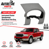 AutoCore Parts OE Quality Instrument Cluster Speedometer Dash Bezel Trim Gray Compatible with 2004-2008 Ford F150 | Direct Replacement | 02ITM1201AGYPIT-NEW25