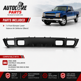 AutoCore Parts Front Bumper Lower Valance Air Deflector Textured Black Compatible with 2002-2006 Chevrolet Avalanche | 2003-2006 Silverado 1500 2500 HD 3500 | Direct Replacement | GM1092204 10397999