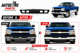 AutoCore Parts Front Bumper Lower Valance Air Deflector Textured Black Compatible with 2002-2006 Chevrolet Avalanche | 2003-2006 Silverado 1500 2500 HD 3500 | Direct Replacement | GM1092204 10397999