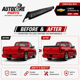 AutoCore Parts Tailgate Spoiler Wing Black Polyurethane Compatible with 1999-2006 Chevrolet Silverado | GMC Sierra 1500 | Direct Replacement | SMT11282