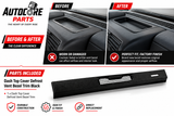AutoCore Parts Dash Top Cover Defrost Vent Bezel Trim Black Compatible with 1997-2006 Jeep Wrangler TJ | Direct Replacement | 55037036