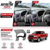 AutoCore Parts OE Quality Instrument Cluster Speedometer Dash Bezel Trim Gray Compatible with 2004-2008 Ford F150 | Direct Replacement | 02ITM1201AGYPIT-NEW25