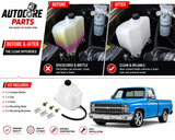 AutoCore Parts Coolant Bottle & Cap W/Mounting Hardware & Hose Compatible with 1981-1987 Chevy GMC GM Truck | Direct Replacement | 02TKA4501BWTHTN
