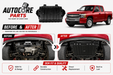 AutoCore Parts Front Engine Splash Shield Under Cover Compatible with 2007-2013 Chevrolet Silverado 1500 | Direct Replacement | GM1228139 22781371
