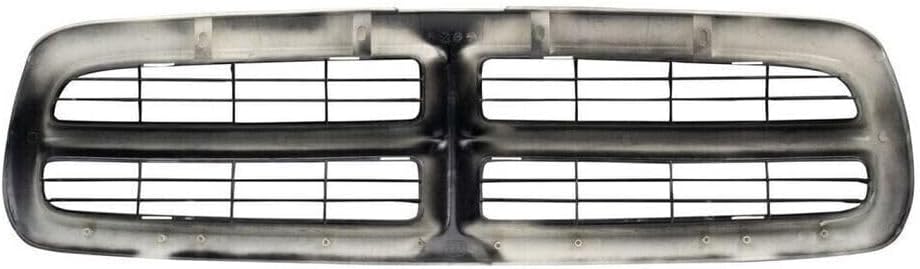 AutoCore Parts Front Bumper Upper Grille Primed Shell & Insert Compatible with 1997-2004 Dodge Dakota | 1998-2003 Dodge Durango | Direct Replacement | CH1200200 05179422AA