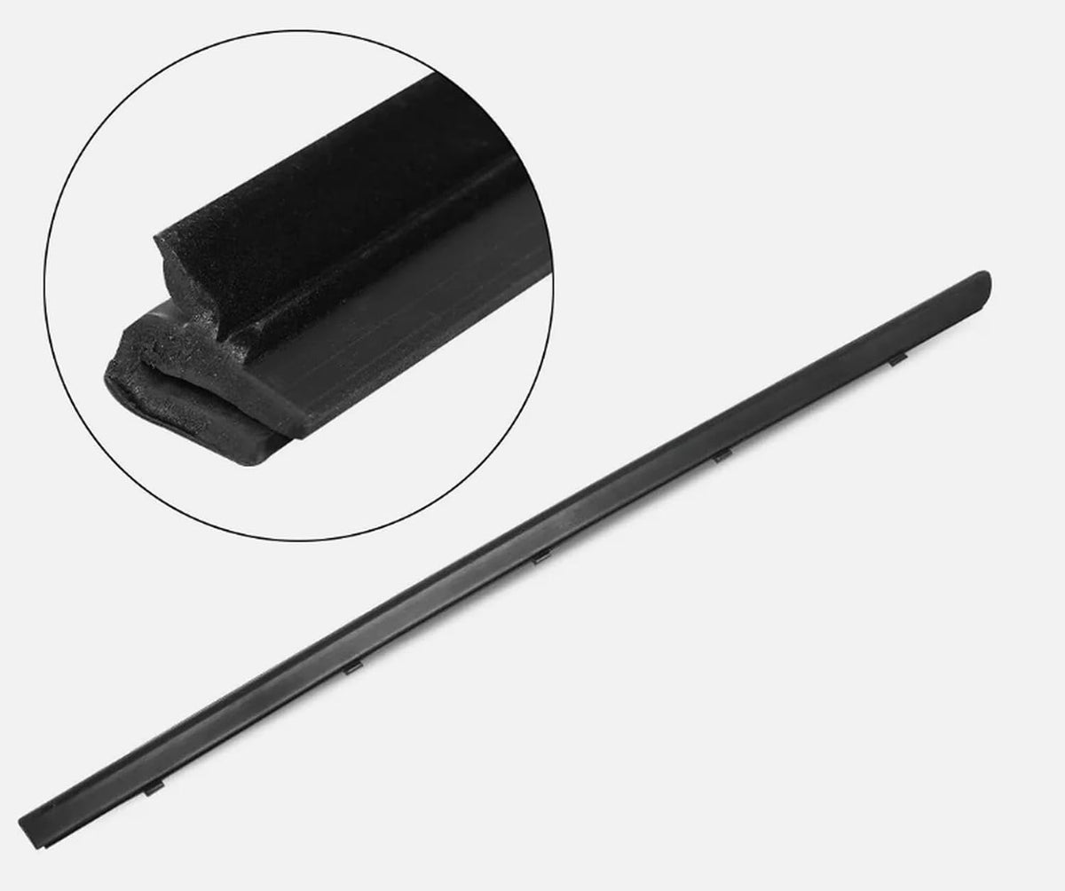 AutoCore Parts Weatherstrip Seal Window Sweep 2 PCS Left and Right Compatible with 1994-2005 Chevy S10 Blazer GMC Jimmy Sonoma | Direct Replacement | Black Pair | 6038475 6038476