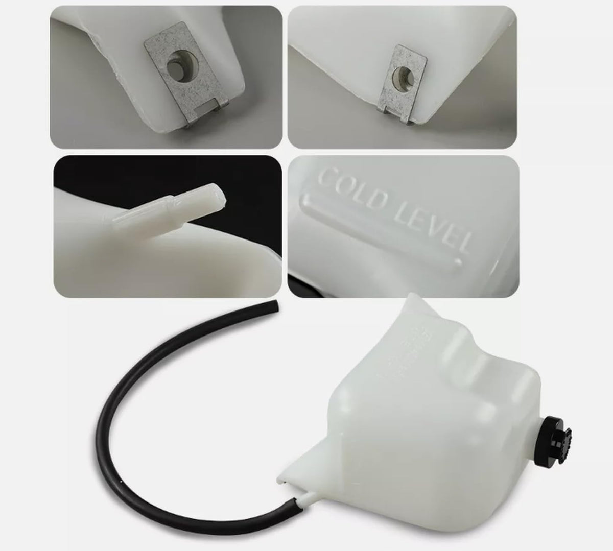 AutoCore Parts Coolant Bottle & Cap W/Mounting Hardware & Hose Compatible with 1981-1987 Chevy GMC GM Truck | Direct Replacement | 02TKA4501BWTHTN
