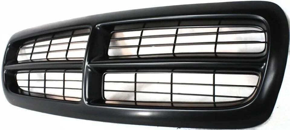 AutoCore Parts Front Bumper Upper Grille Primed Shell & Insert Compatible with 1997-2004 Dodge Dakota | 1998-2003 Dodge Durango | Direct Replacement | CH1200200 05179422AA