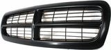 AutoCore Parts Front Bumper Upper Grille Primed Shell & Insert Compatible with 1997-2004 Dodge Dakota | 1998-2003 Dodge Durango | Direct Replacement | CH1200200 05179422AA