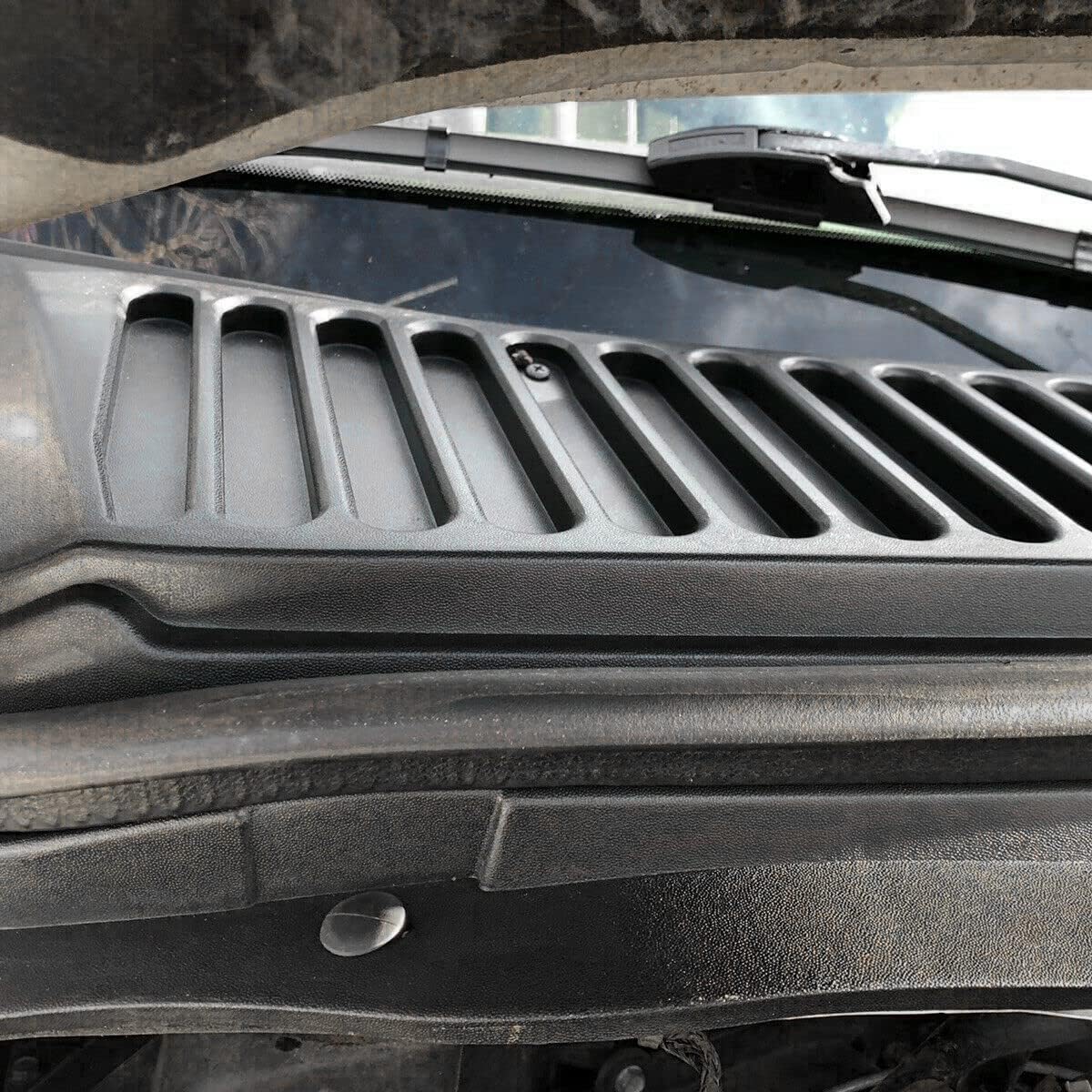 AutoCore Parts Windshield Wiper Cowl Vent Grille Cover Panels Kit Compatible with 1999-2007 F250 F350 Super Duty | 2000-2005 Ford Excursion | Direct Replacement | 3C3Z-25022A68-AAA 4C3Z-25022A69-AAA